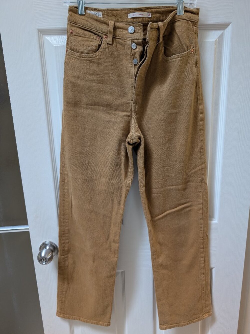 Tan Levi's Ribcage Jeans